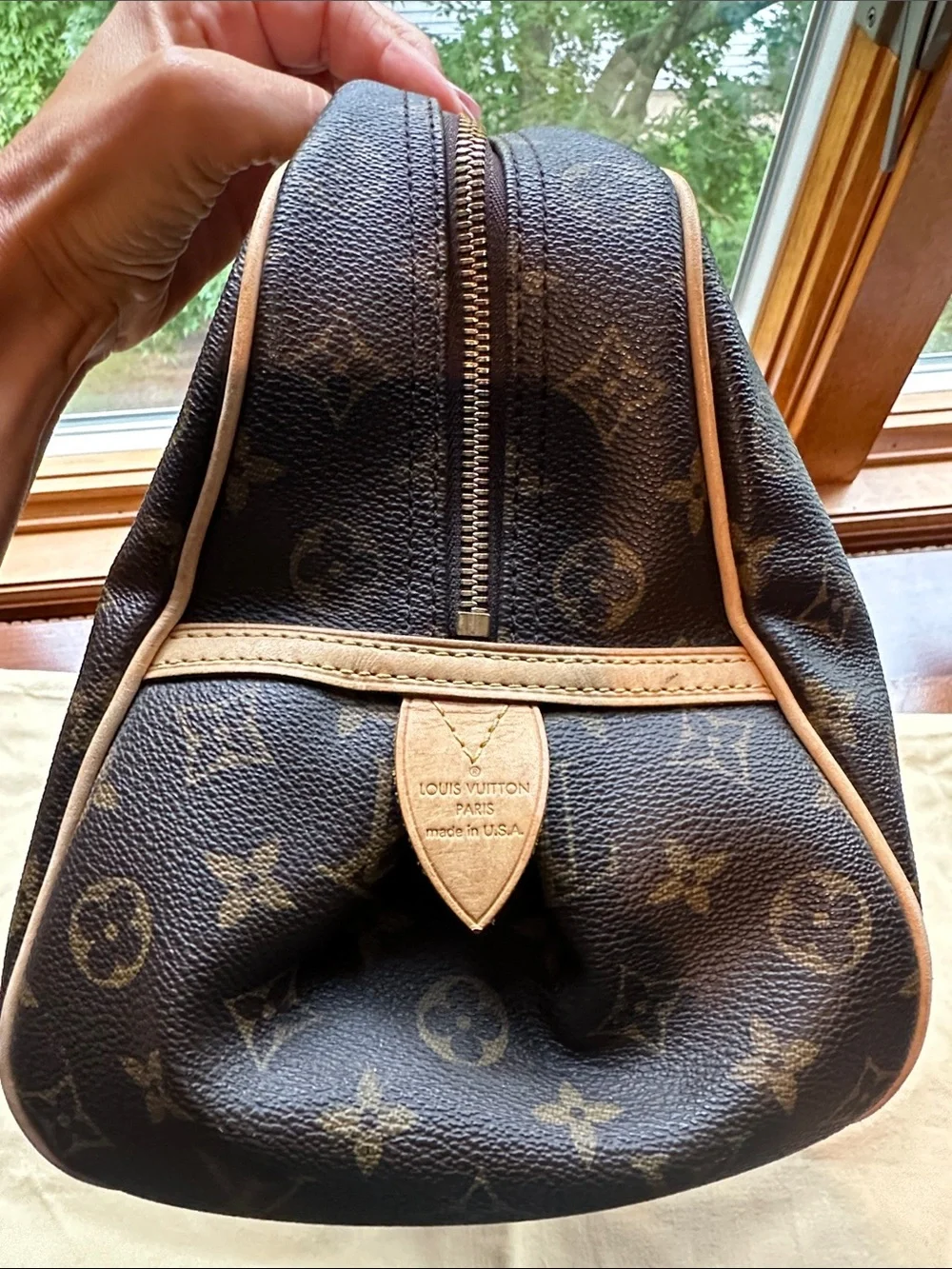 LOUIS VUITTON Montorgueil GM Shoulder Bag Purse Monogram Brown with Lock